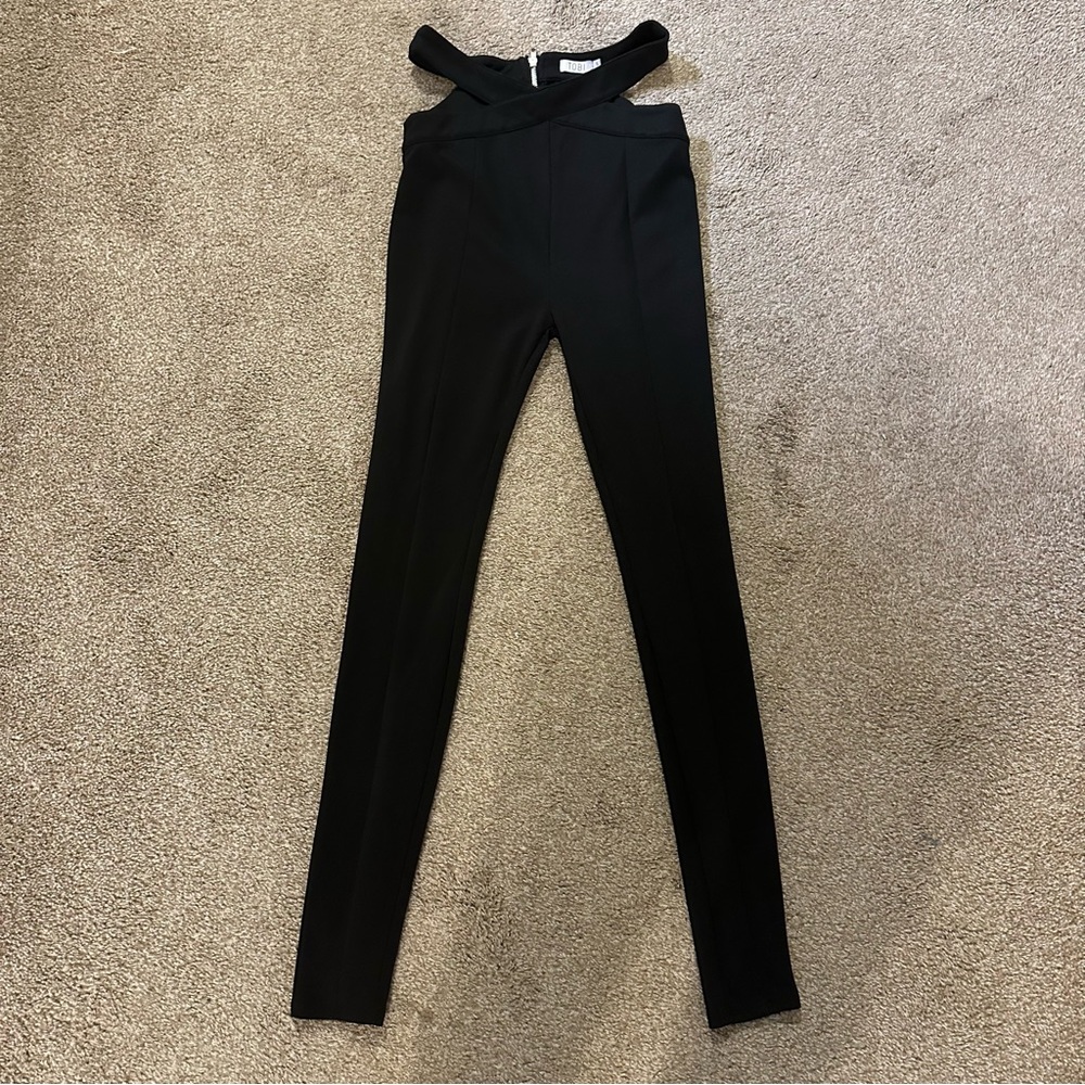 Tobi Black Cutout Skinny Pants